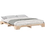  Krevetna konstrukcija Smeđa 200 x 210 cm Čvrsto borovo drvo | Eponuda.com