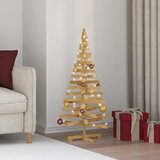  Božićna drvca s stalakom Smeđa 120 cm Masivna borovina | shoptok.hr