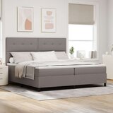 Box Postelja s podlago z blazino & LED Taupe 200x200 cm Tkanina, (22083780) | Shoptok.si