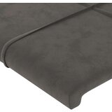  Posteljno vzglavje temno sivo 203x16x118/128 cm žamet, (20933364) | Shoptok.si