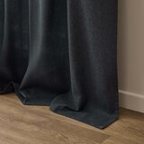 Douceur d intérieur Antracitno siva zavesa iz mešanice bombaža 140x240 cm Everest – | Shoptok.si