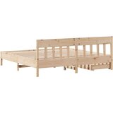 vidaXL Okvir kreveta bez madraca 180 x 200 cm od masivne borovine | shoptok.hr