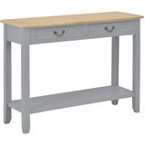 vidaXL Konzolna mizica siva 110x35x80 cm les Cene