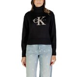 Calvin Klein Jeans Puloverji CHENILLE MONOLOGO SW LV047D354G Črna Cene