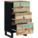 vidaXL Komoda s 3 ladice 40x33,5x75 cm od masivnog obnovljenog drva | shoptok.hr
