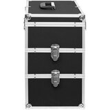 vidaXL Kovčeg za šminku 37 x 24 x 40 cm crni aluminijski | shoptok.hr