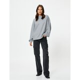Koton Oversize Sweatshirt Crew Neck Balloon Sleeve | shoptok.hr