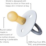 Bibs Colour dude (okrugle) - White/Baby Blue (vel.1) Slike
