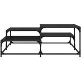  Stolić za kavu Crni hrast 107 x 107 x 40 cm Konstruirano drvo | shoptok.hr