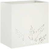  Vrtna saksija 2 kom. Bijela 50 x 30 x 49 cm Čelična vrata | shoptok.hr