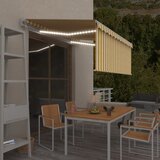  Automatska tenda s roletom i senzorom LED 3,5x2,5 m žuto-bijela | Eponuda.ba