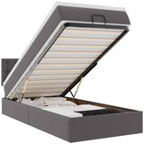  Otomanski krevet s madracem sivi 90x200 cm umjetna koža | shoptok.hr