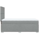 vidaXL Box spring krevet s madracem svjetlosivi 90x190 cm od tkanine | shoptok.hr