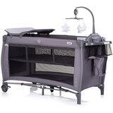 Chipolino putni krevetić s podlogom za prematanje Bella Charcoal | shoptok.hr