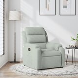 vidaXL Naslonjač svjetlosivi baršunasti | shoptok.hr