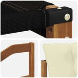  Set vanjskih sofa Čvrsto drvo akacije i Textilene Prirodna | shoptok.hr