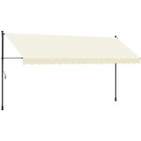 Tenda na uvlačenje krem 400 x 150 cm od tkanine i čelika | Eponuda.com