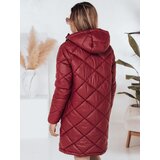 DStreet Kurtka zimowa damska SNOWVIBE czerwona pikowana | Shoptok.si