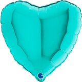 Svetlo plavo srce folija balon sa helijumom Cene