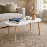 MID.YOU KLUBSKA MIZA, bela, medeni hrast | Shoptok.si