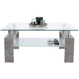 Modern Living klubska miza silvia, siva, steklo | Shoptok.si