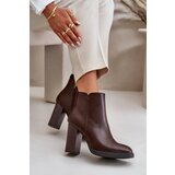 Boto Insulated Women's Heeled Boots Eco Leather Dark Brown Teresine | shoptok.hr