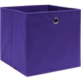 Furnova Škatle za shranjevanje 10 kosov vijolične 32x32x32 cm blago, (21956027) | Shoptok.si