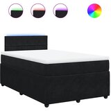  Krevet box spring s madracem crni 120 x 190 cm baršunasti | shoptok.hr