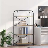 vidaXL Polica hrast artisan 80 x 30 x 146 cm Konstruirano drvo | shoptok.hr