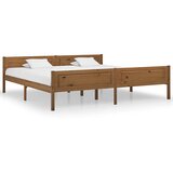  Okvir za krevet od masivne borovine boja meda 200 x 200 cm | shoptok.hr