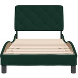  Okvir za krevet bez madraca tamnozeleni 80 x 200 cm baršunasti | shoptok.hr