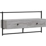 Maison Chic TV omarica - TV stojalo - Televizijska omarica stenska siva sonoma 100,5x30x51 cm inženirski les, (21701817) | Shoptok.si