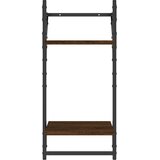  Zidne police s prečkama 2 kom smeđa boja hrasta 30x25x65 cm | shoptok.hr