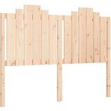vidaXL Posteljni okvir z vzglavjem 140x200 cm trden les | Shoptok.si