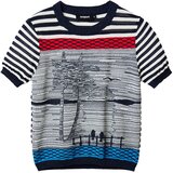 Desigual Pulover 'SUN' plava / mornarsko plava / crvena / bijela Cijene