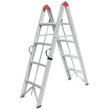 SuperStep Duple Sklopive Štapne Alu Merdevine 2x4 158cm | Eponuda.com