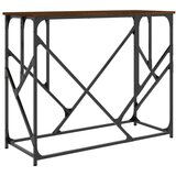  Konzolni stol boja smeđeg hrasta 100x40x80 cm konstruirano drvo | shoptok.hr