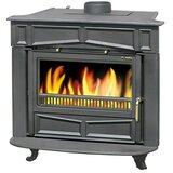 Plamen Kamin na drva Franklin (10 kW, Kapacitet grijanja prostorije: 200 m³, Antracit) Cijene