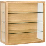Hübsch Stenska vitrina v hrastovem dekorju v naravni barvi 60x60x27 cm Poetic – Cene