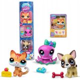 Mga Entertainment Littlest Pet Shop: muca, hobotnica, kužek, 3-delni komplet figuric, 4. serija Cene