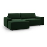 Micadoni Tamno zelena sklopiva kutna garnitura od bouclé tkanine (s lijevim kutom) Jodie – Home | shoptok.hr