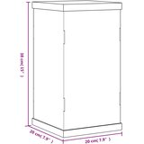  Kutija za izlaganje prozirna 20 x 20 x 38 cm akrilna | shoptok.hr