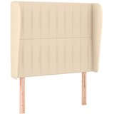  Krevet s oprugama i madracem krem 90 x 190 cm od tkanine | shoptok.hr