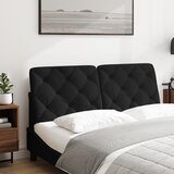  Jastuk za uzglavlje crni 140 cm baršunasti | shoptok.hr