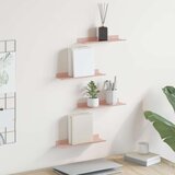  Polica na zidu s policom Zidne 4 pcs Ružičasta 30 x 9 x 2 5 cm - Ružičasta 30 x 9 cm 4 | shoptok.hr