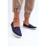 EVENTO Women's Navy Slip-On Canvas Sneakers Adrancia | shoptok.hr