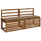  Jastučić za klupu SOEST 100% poliester Sivosmeđa - Sivosmeđa 160 x 40 x 5 cm Poliester | shoptok.hr