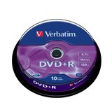 Verbatim DVD + R disk 4,7 GB 16x, (AZO) 10 kos | Shoptok.si