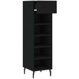 Ormarić Omarica za čevlje črna 30x35x105 cm inženirski les, (20796113) | Shoptok.si