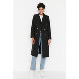 Trendyol Black Belted Button Closure Cachet Coat Cijene